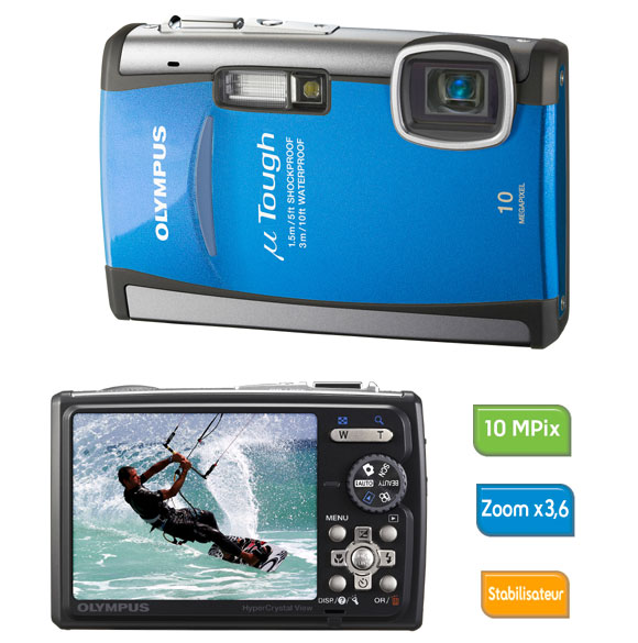 Olympus Μ Tough-6000 (Étanche) Bleu