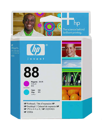 HP 88 - cyaan, magenta - printkop