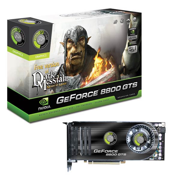 Point of View GeForce 8800 GTS 320 Mo EXO PCI E Carte graphique Achat prix fnac