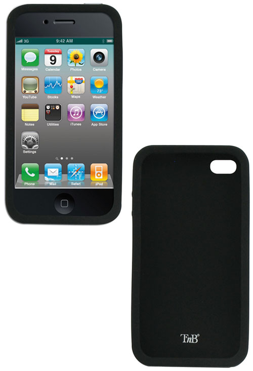 TNB ETUI IPH4 SILICONE NOIRE + PROTEC EC