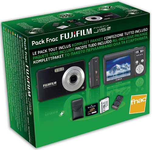 Fujifilm FinePix J15fd Noir + Housse + Carte 1 Go  -  reconditionné disponible sur Fnac