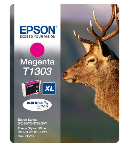 Cartouche d'encre Epson T1303 XL Cerf - Magenta