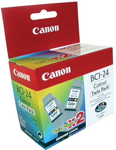 Cartouche Canon BCI-24 Twin Pack (2 x 3 couleurs)