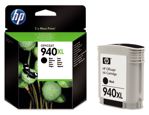 HP 940XL - hoog rendement - zwart - origineel - inktcartridge