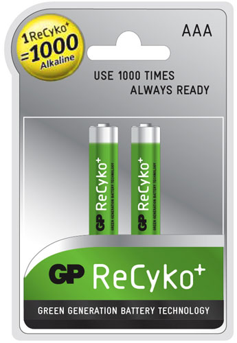 GP ReCyko piles rechargeables AAA