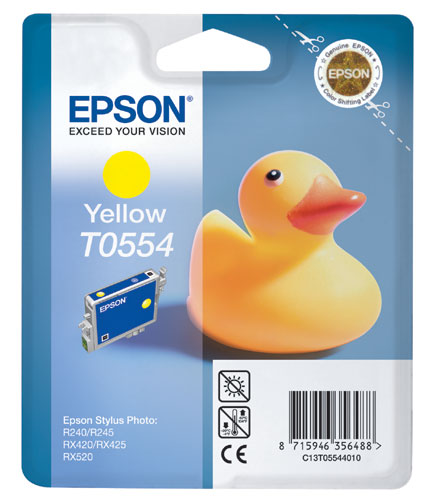 Cartouche Epson T0554 jaune QuickDry