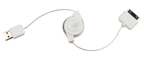 T'nB Câble USB rétractable pour iPod et iPhone