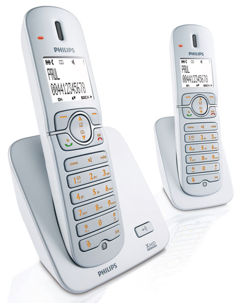 DUAL STYLISH PHILIPS CD1402B / 05 CORDLESS PHONE