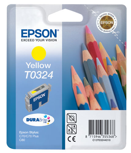 Cartouche Epson T0324 Jaune QuickDry