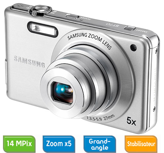 Samsung ST70 Argent Appareil photo compact Achat & prix fnac