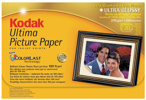 Kodak Kodak picture paper 10 x 15 cm 1 de 17 feuilles. 2 paquets neufs 20 feuilles 