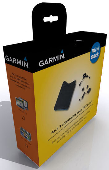 Garmin Pack de 3 accessoires pour GPS nüvi 2xx et 2x5