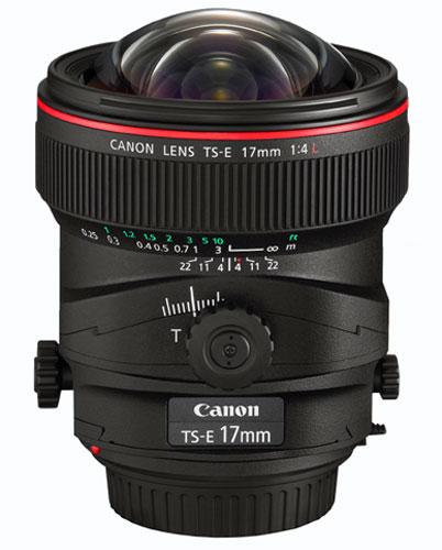 Objectif reflex Canon TS-E 17 mm f/4 série L