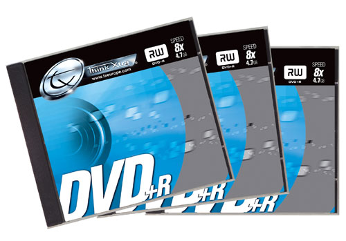 TX - 3 x DVD+R - 4.7 Go 16x - boîtier CD