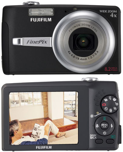 2,7 Zoll 8 Megapixel, 4-fach opt. Zoom, 6,9 cm FujiFilm FinePix F480 Digitalkamera Display 