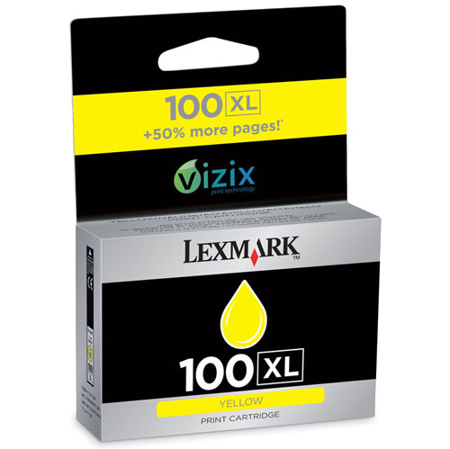 Cartouche Lexmark No 100 XL (14N1071B) Jaune