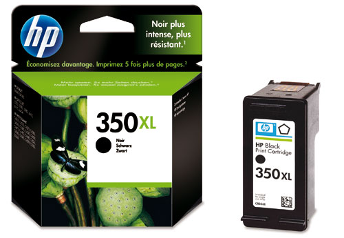 HP 350XL - hoge capaciteit - zwart - origineel - inktcartridge