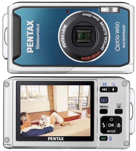 Pentax Optio W60 (Etanche) Bleu Océan