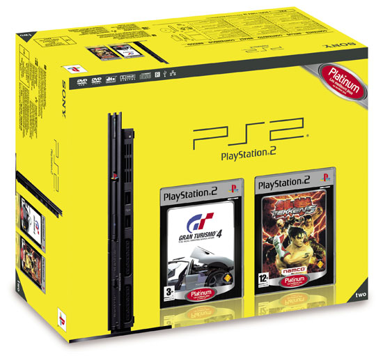 Sony PlayStation 2 - Pstwo Noire + Gran Turismo 4 + Tekken 5