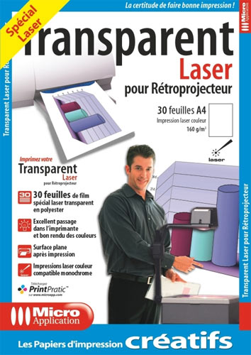 Micro Application film transparent pour rétroprojecteur - Fnac.ch - Papier  d'impression