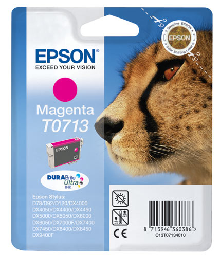 Cartouche d'encre Epson Guepard T0712 Magenta