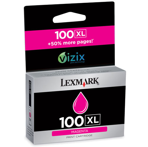 Lexmark Cartridge No. 100XL À rendement élevé jaune original blister with acoustic / electromagnetic alarm cartouche d'encre LRP pour Lexmark Prevail Pro704 Value Ink Prevail Pro709...