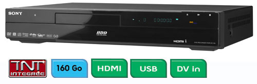 Lecteur DVD Enregistreur Graveur Avec Défaut / Sony RDR-HX825 Disque Dur  160 Go