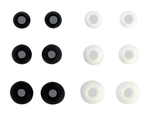  Noir Vikenner 100 pcs de remplacement dembouts découteurs Écouteurs intra-auriculaires en caoutchouc en silicone Bouchons doreilles pour la plupart des écouteurs intra-auriculaires Marque  
