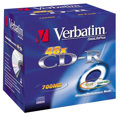 Verbatim CD-R DataLifePlus SuperAzo 80 min x 10