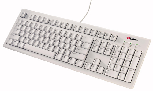 Labtec Standard Plus - Toetsenbord - PS/2 - Frans - wit