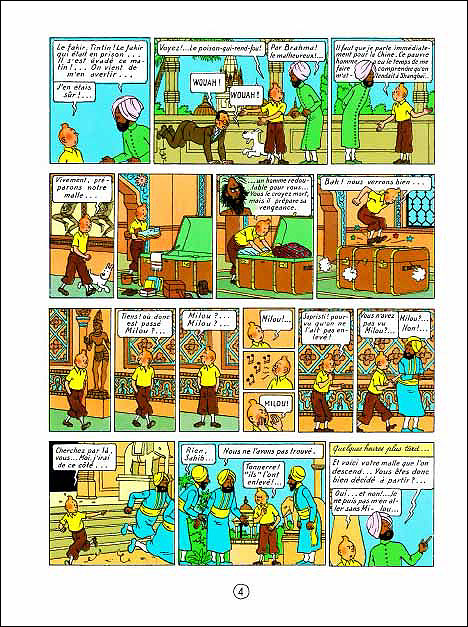 Tintin dans la potiche Hergé Le Lotus Bleu Objet du Mythe - ie BD  Librairie BD à Paris