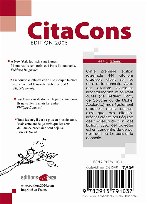 Citacons 444 Sur Les Cons Et La Connerie Broche Collectif Achat Livre Fnac