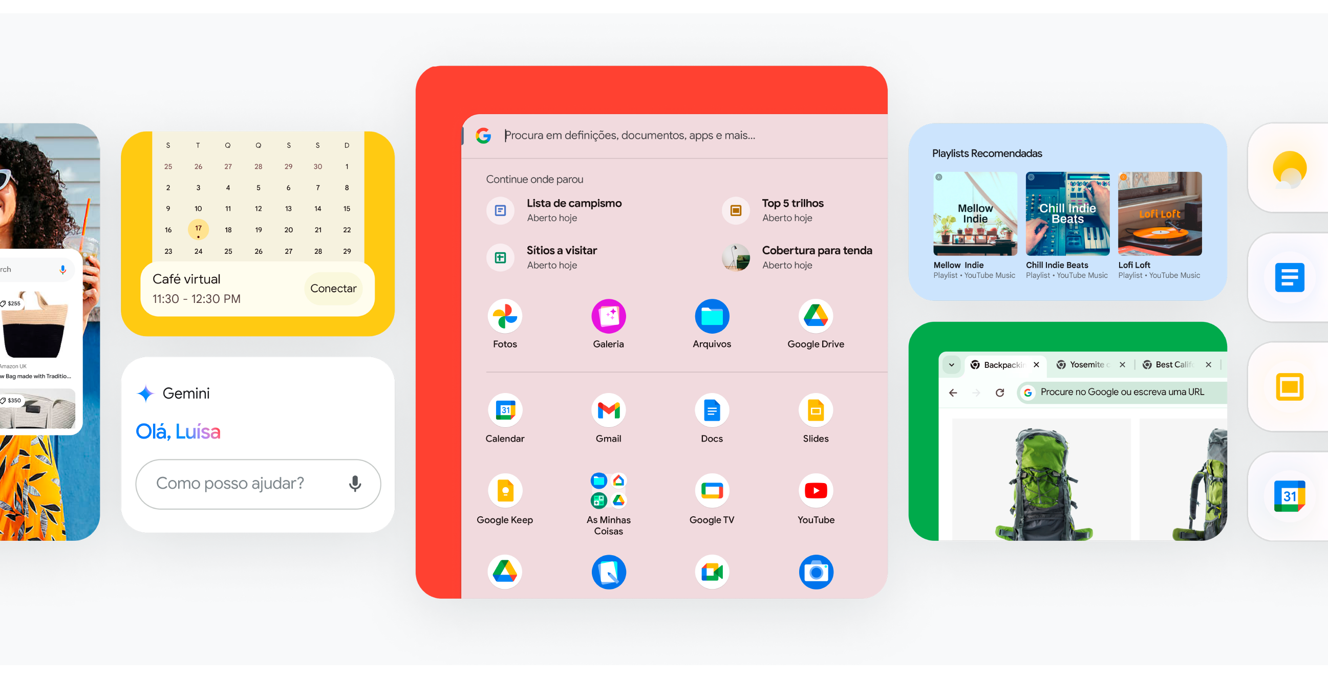 Imagen con aplicaciones desplegadas.
