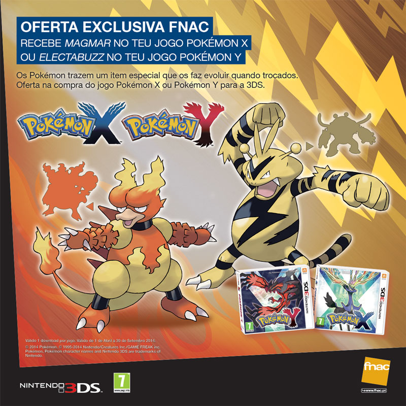 POKEMON X Y - MAGMAR OR ELEKTEK - Nintendo 3DS Download