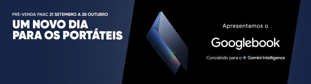 Pré-venda FNAC. 21 setembro a 28 outubro. Um novo dia para os portáteis. Apresentamos o Googlebook. Concebido para o Gemini Intelligence.